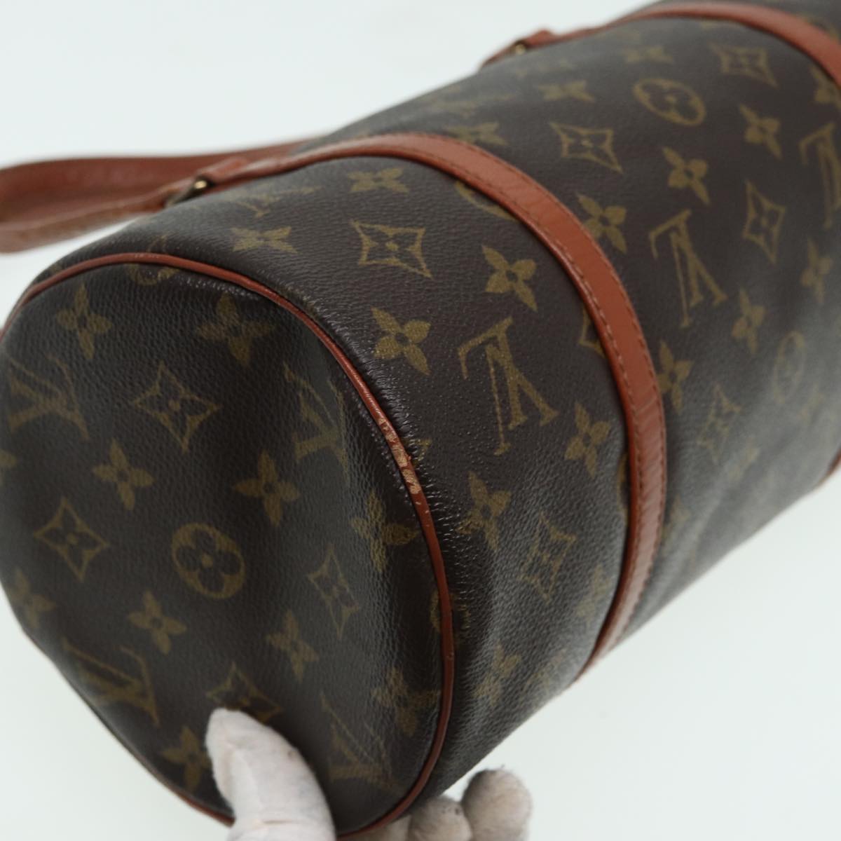 LOUIS VUITTON Monogram Papillon 30 Hand Bag M51385 LV Auth 82850