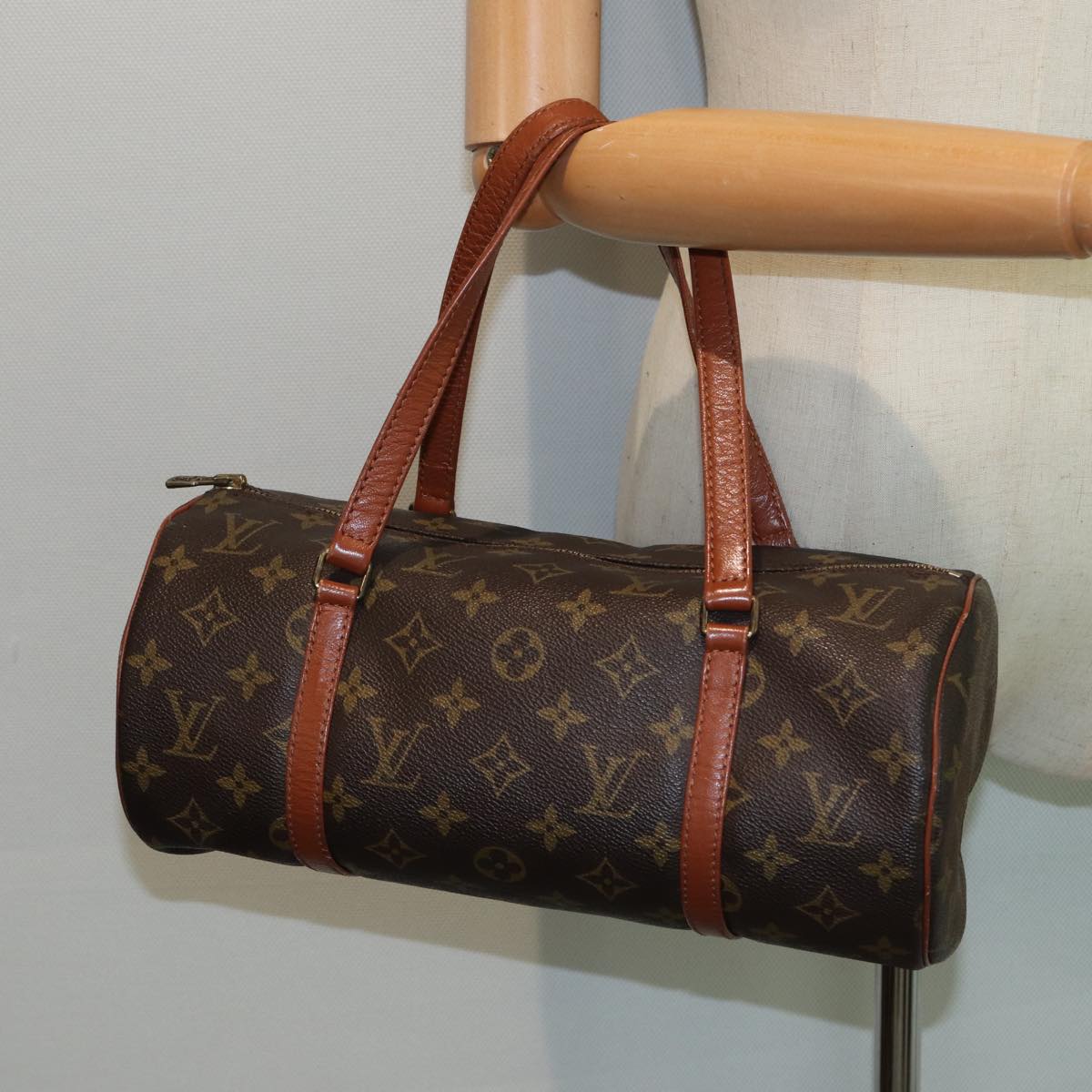 LOUIS VUITTON Monogram Papillon 30 Hand Bag M51385 LV Auth 82850