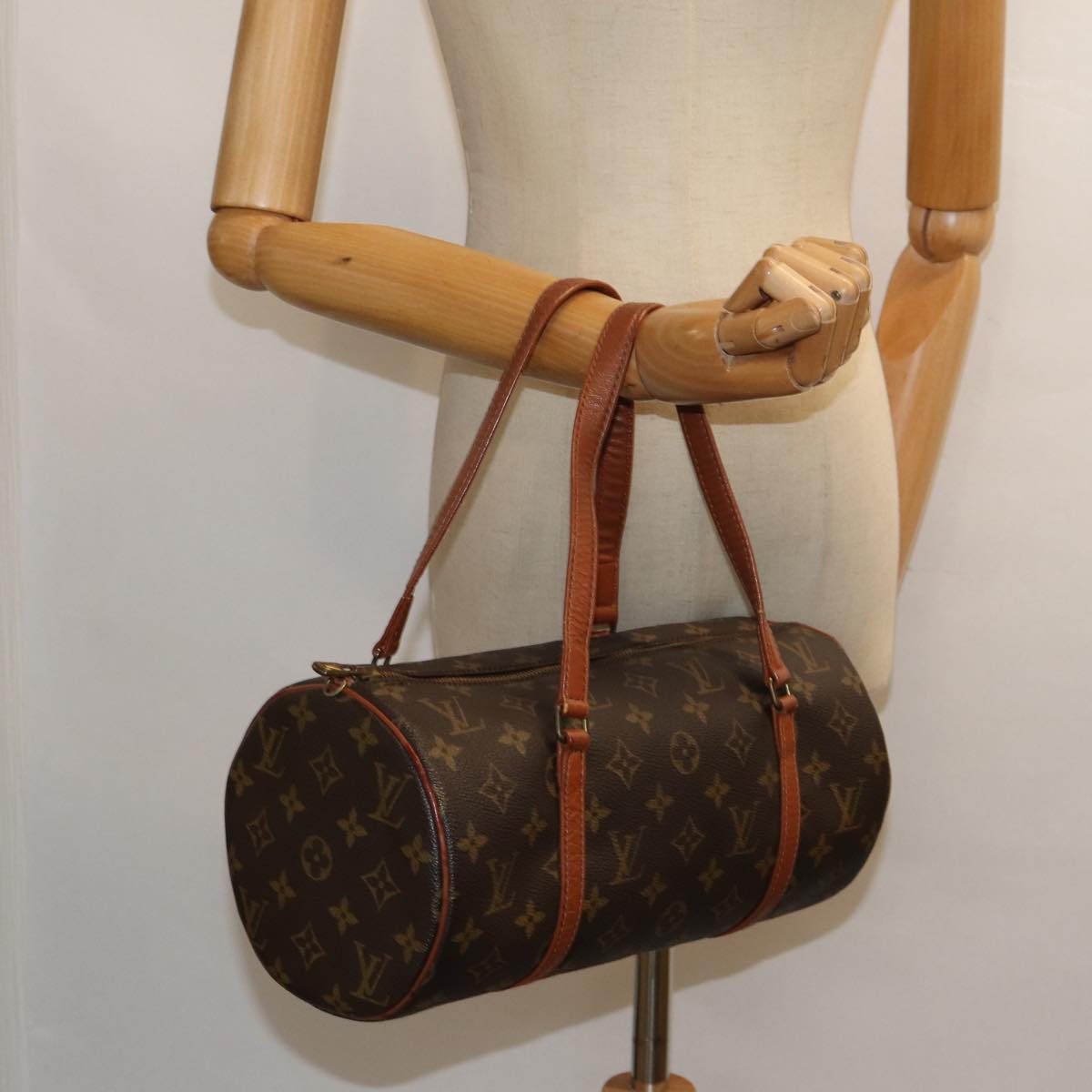 LOUIS VUITTON Monogram Papillon 30 Hand Bag M51385 LV Auth 82851