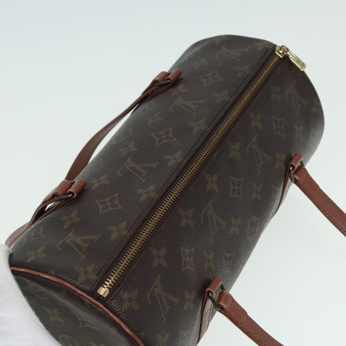 LOUIS VUITTON Monogram Papillon 30 Hand Bag M51385 LV Auth 82853