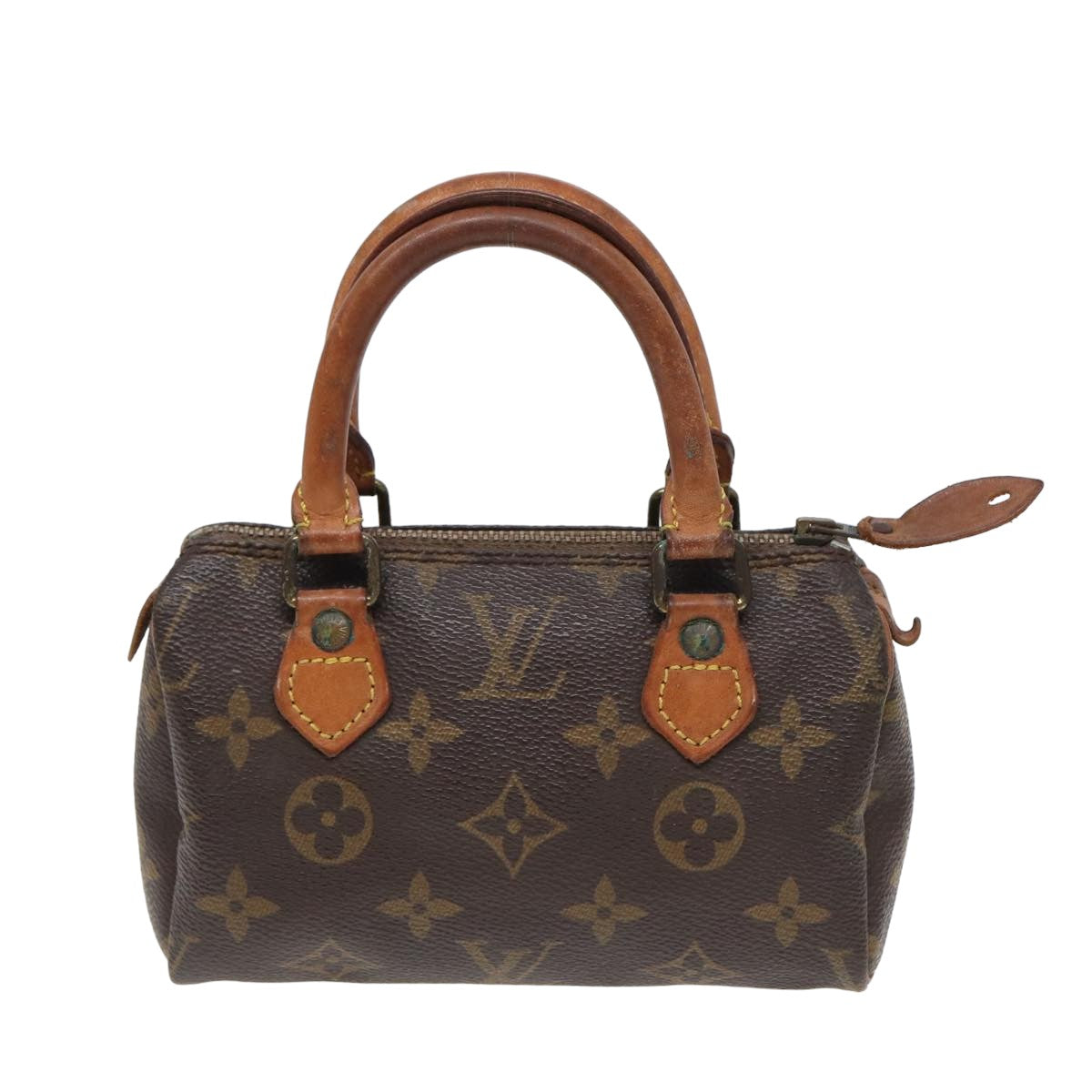 LOUIS VUITTON Monogram Mini Speedy Hand Bag M41534 LV Auth 82859