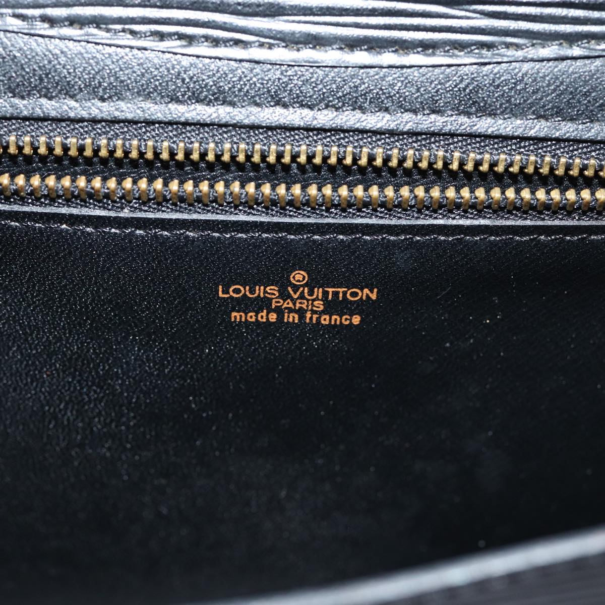 LOUIS VUITTON Epi Art Deco Clutch Bag Black M52632 LV Auth 82861