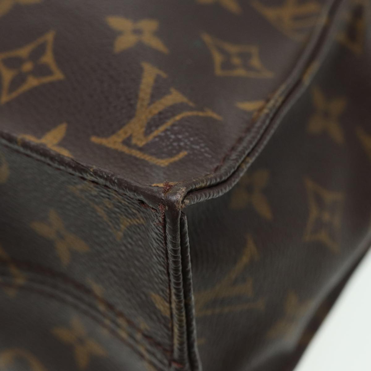 LOUIS VUITTON Monogram Sac Plat Hand Bag M51140 LV Auth 82902