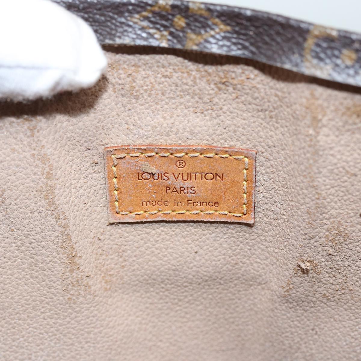 LOUIS VUITTON Monogram Sac Plat Hand Bag M51140 LV Auth 82902