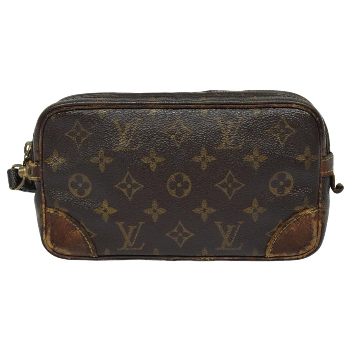 LOUIS VUITTON Monogram Marly Dragonne PM Clutch Bag M51827 LV Auth 82903