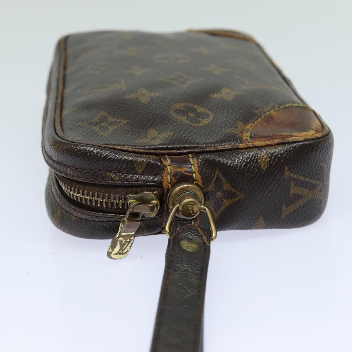 LOUIS VUITTON Monogram Marly Dragonne PM Clutch Bag M51827 LV Auth 82903