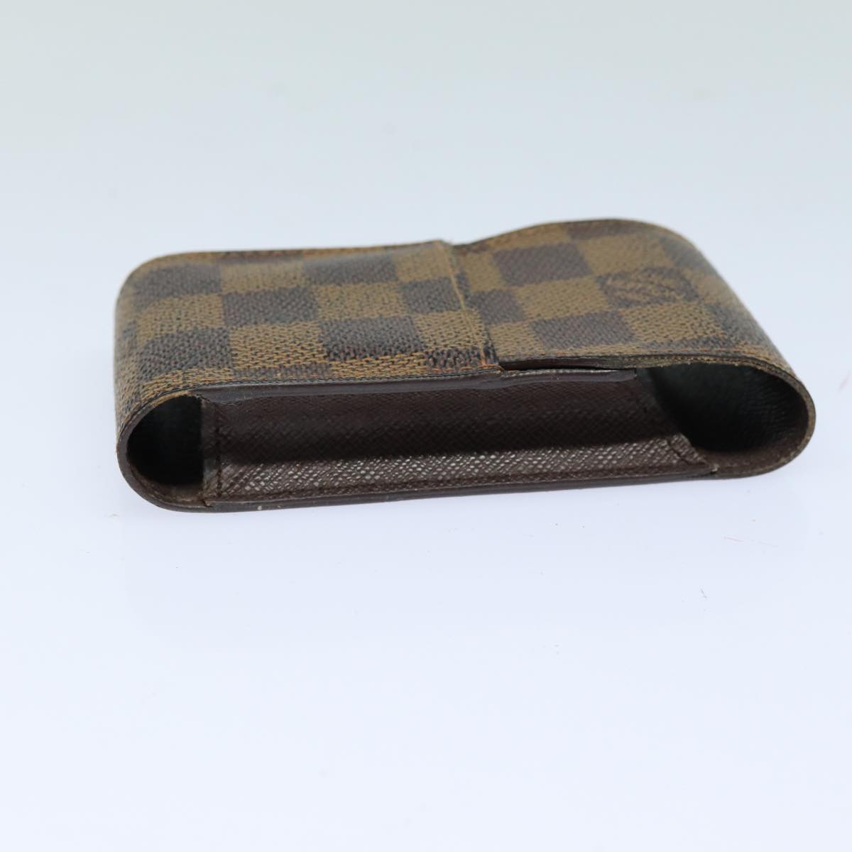 LOUIS VUITTON Damier Ebene Etui Cigarette Case N63024 LV Auth 82908