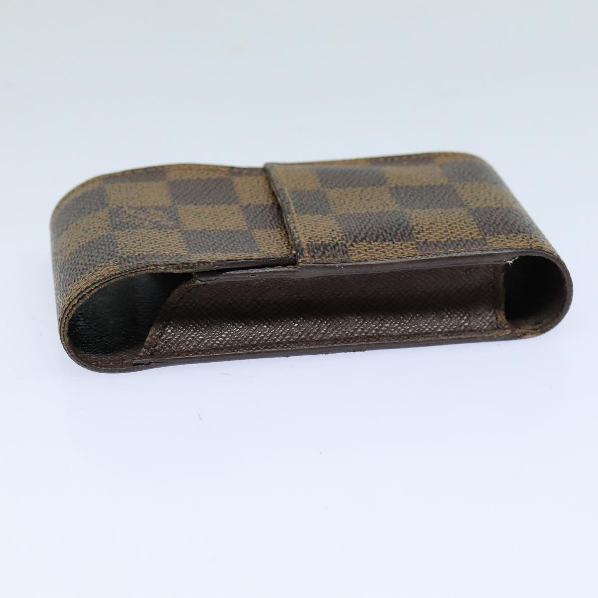 LOUIS VUITTON Damier Ebene Etui Cigarette Case N63024 LV Auth 82908