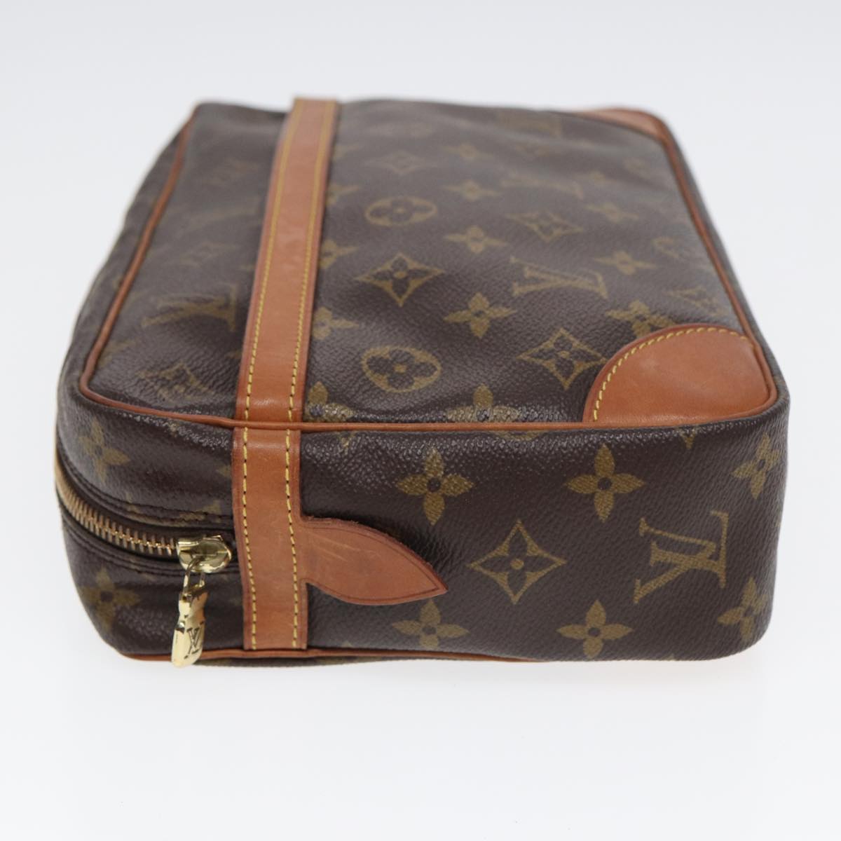 LOUIS VUITTON Monogram Compiegne 28 Clutch Bag M51845 LV Auth 82921