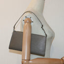 LOUIS VUITTON Epi Pochette Accessoires Pouch Gray Pepper LV Auth 82930A-21