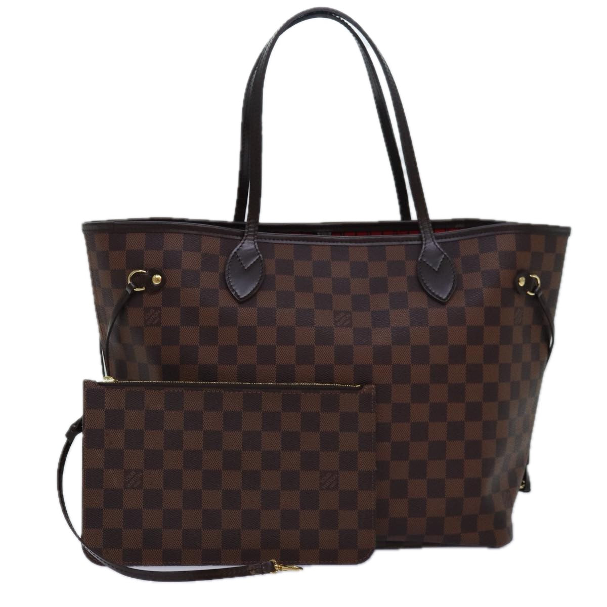 LOUIS VUITTON Damier Ebene Neverfull MM Tote Bag N51105 LV Auth 82932A