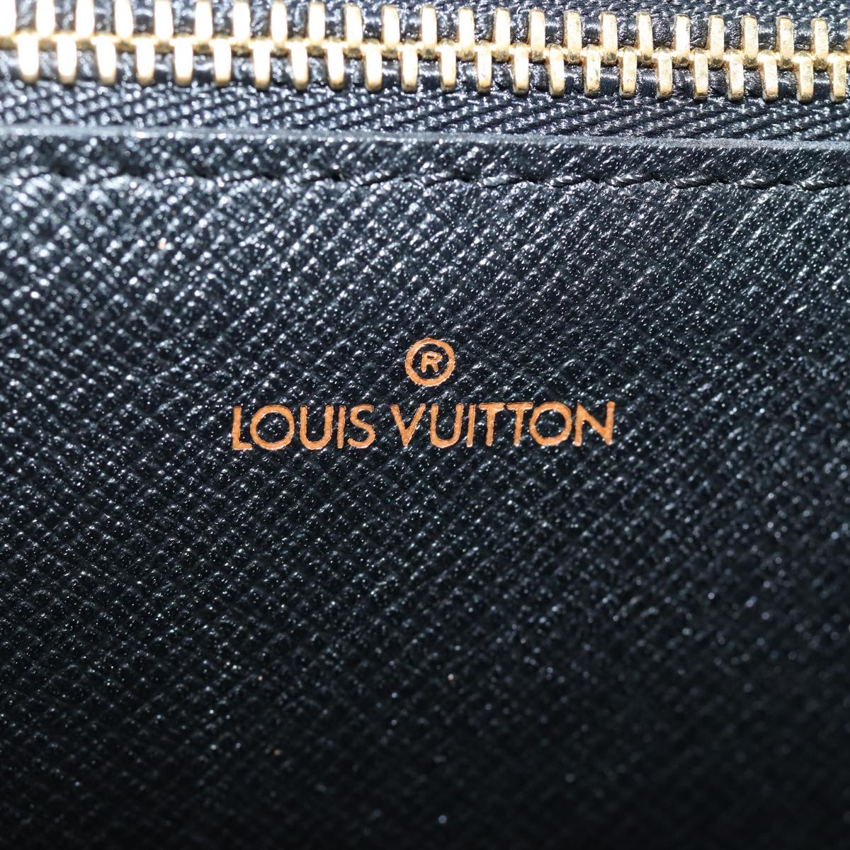 LOUIS VUITTON Epi Art Deco Clutch Bag Black M52632 LV Auth 82936