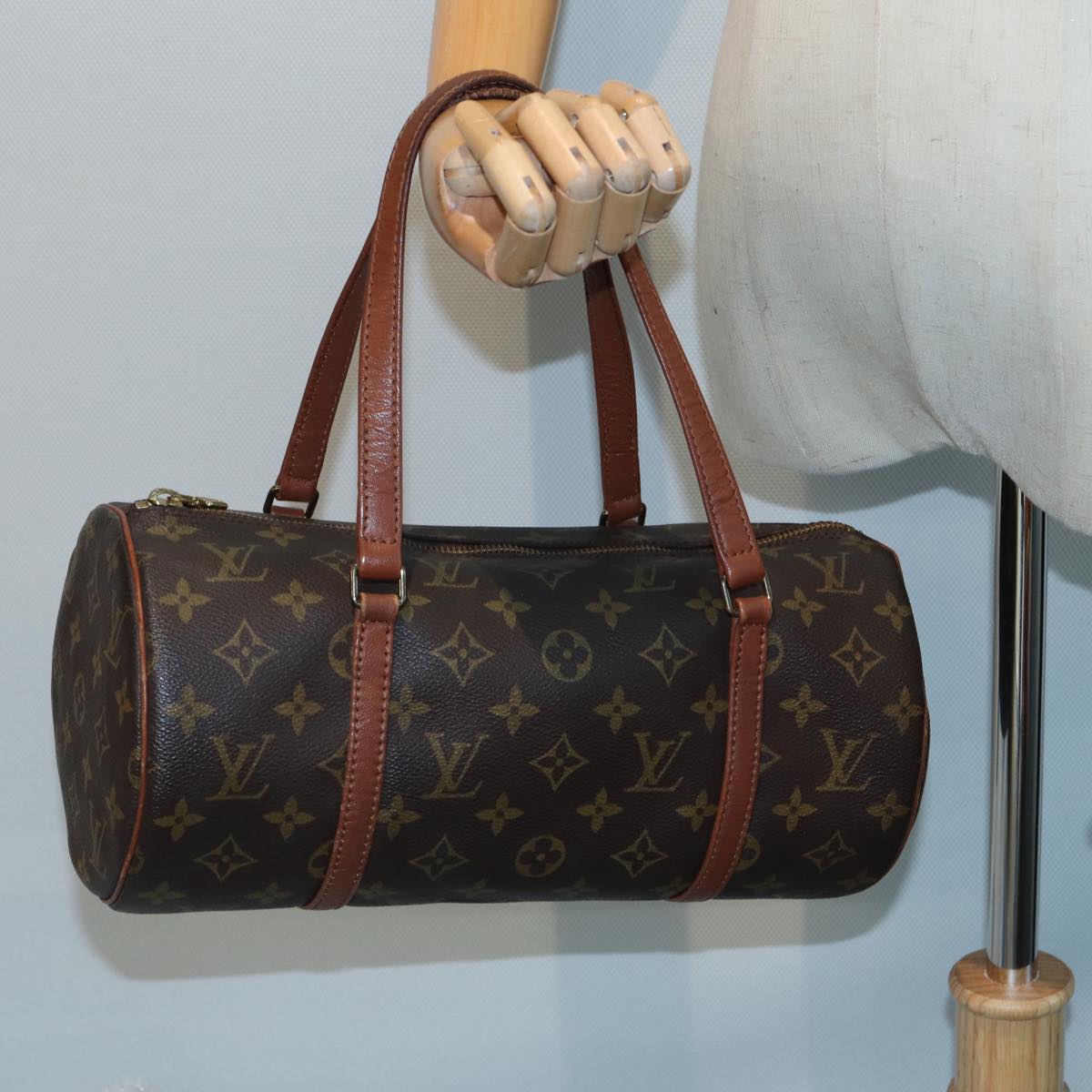 LOUIS VUITTON Monogram Papillon 30 Hand Bag M51385 LV Auth 82945