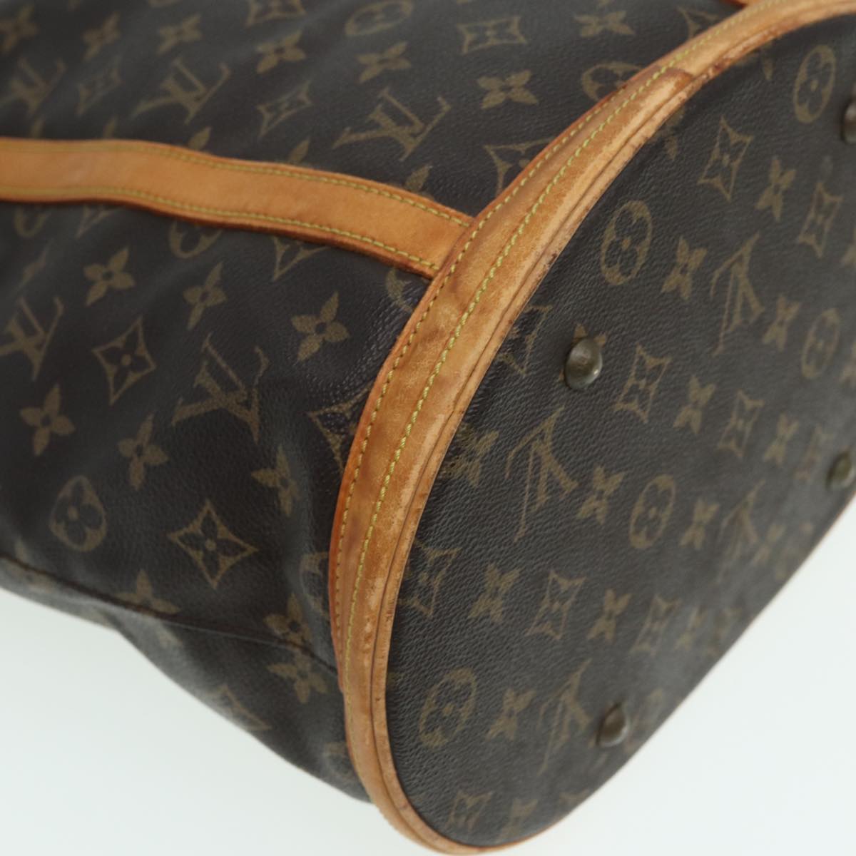 LOUIS VUITTON Monogram Bucket GM Shoulder Bag M42236 LV Auth 82965