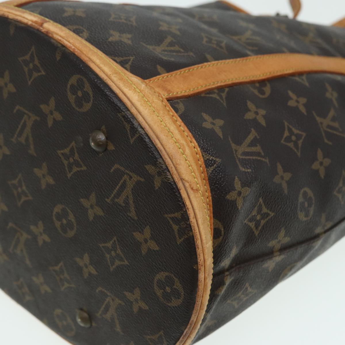 LOUIS VUITTON Monogram Bucket GM Shoulder Bag M42236 LV Auth 82965