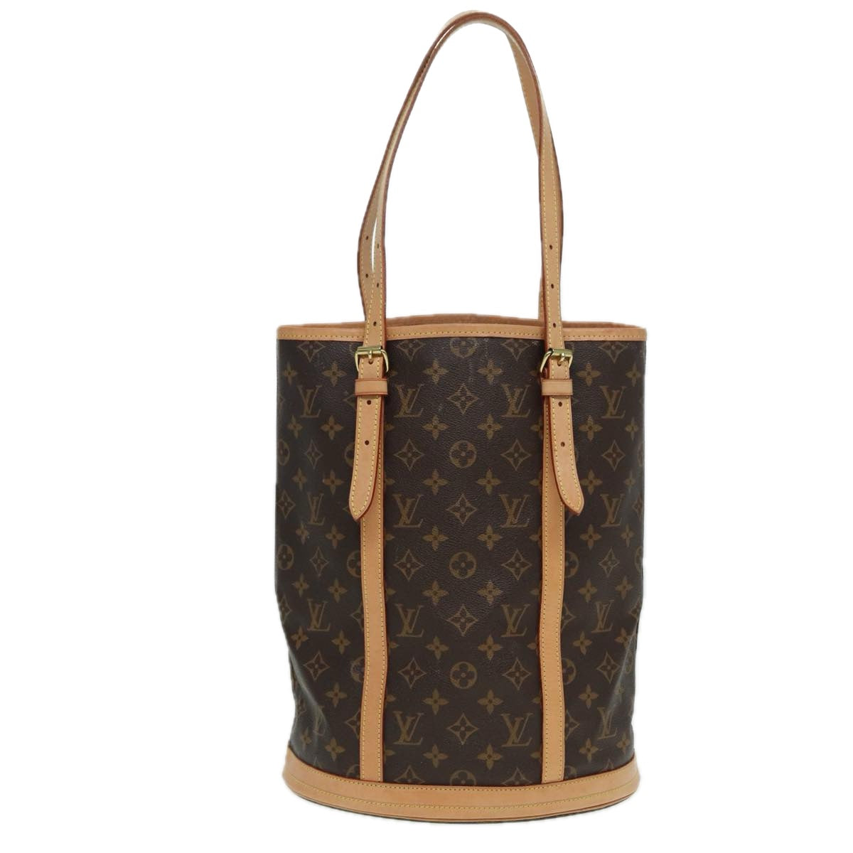 LOUIS VUITTON Monogram Bucket GM Shoulder Bag M42236 LV Auth 82969