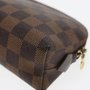 LOUIS VUITTON Damier Ebene Pochette Cosmetic PM Pouch N47516 LV Auth 82978-15