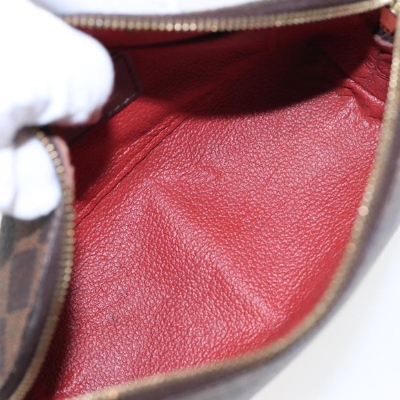 LOUIS VUITTON Damier Ebene Pochette Cosmetic PM Pouch N47516 LV Auth 82978
