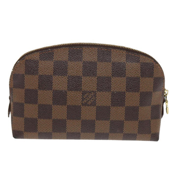 LOUIS VUITTON Damier Ebene Pochette Cosmetic PM Pouch N47516 LV Auth 82978 - 0