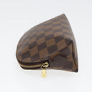 LOUIS VUITTON Damier Ebene Pochette Cosmetic PM Pouch N47516 LV Auth 82978-3