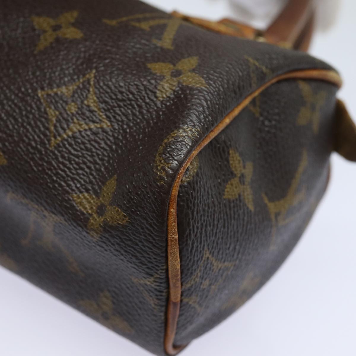 LOUIS VUITTON Monogram Mini Speedy Hand Bag M41534 LV Auth 82983