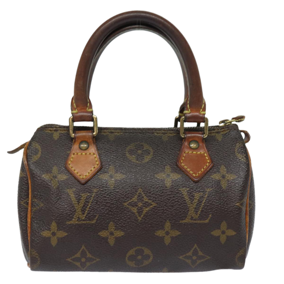 LOUIS VUITTON Monogram Mini Speedy Hand Bag M41534 LV Auth 82983