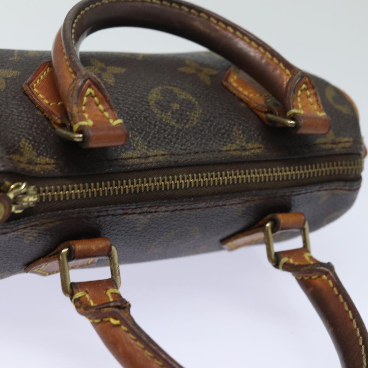 LOUIS VUITTON Monogram Mini Speedy Hand Bag M41534 LV Auth 82983