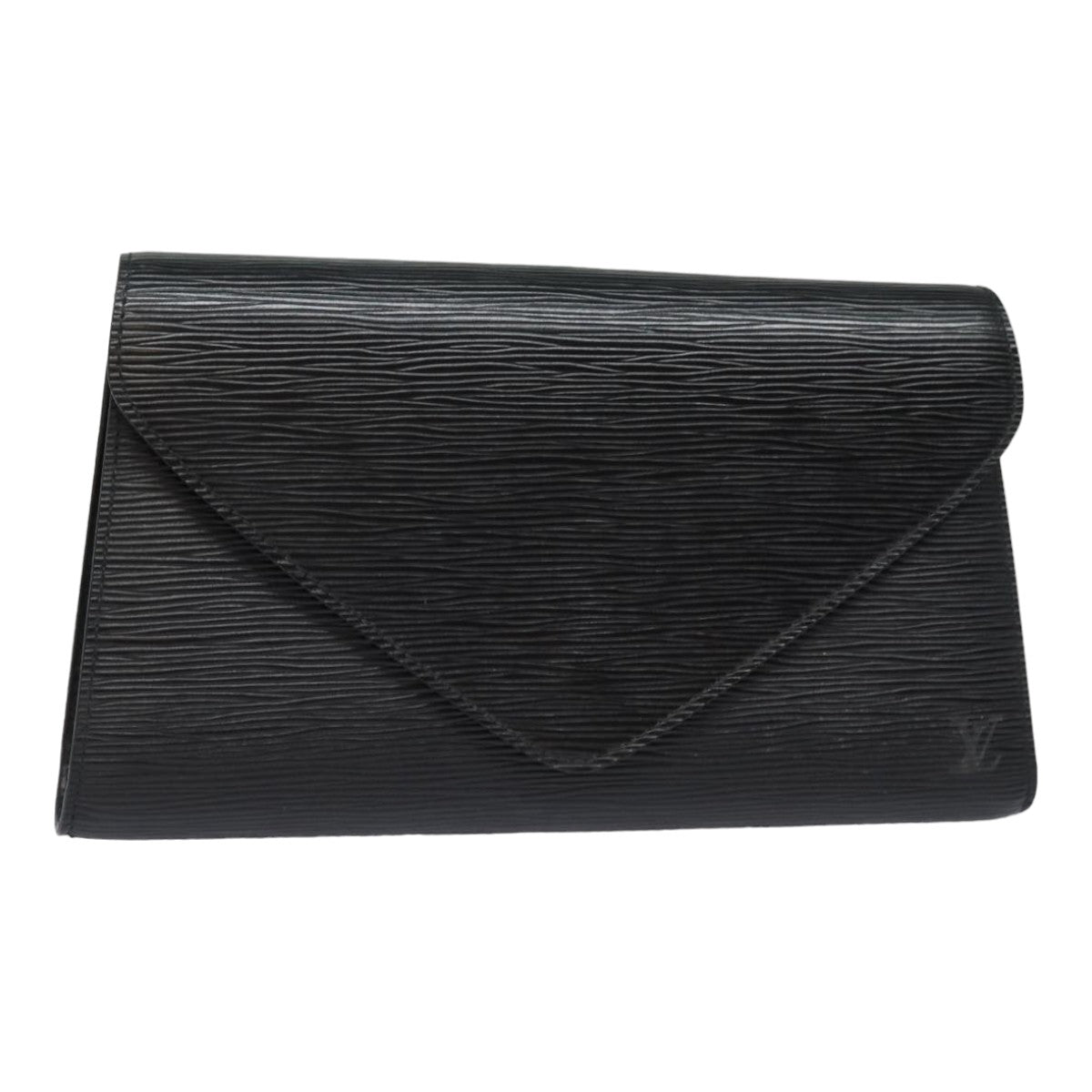 LOUIS VUITTON Epi Art Deco Clutch Bag Black M52632 LV Auth 82997