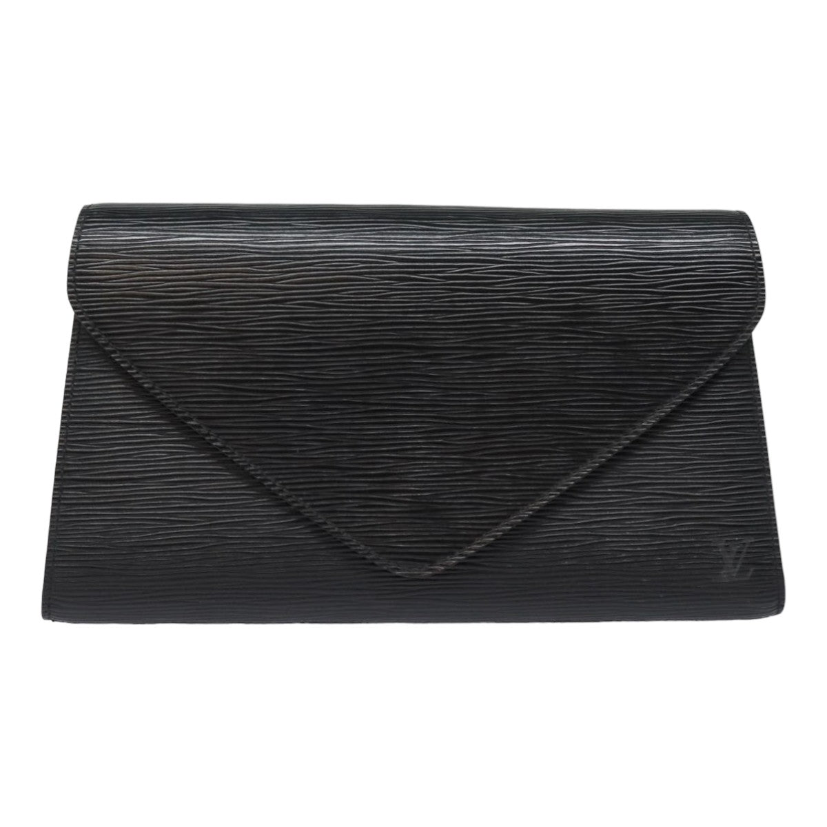 LOUIS VUITTON Epi Art Deco Clutch Bag Black M52632 LV Auth 82997