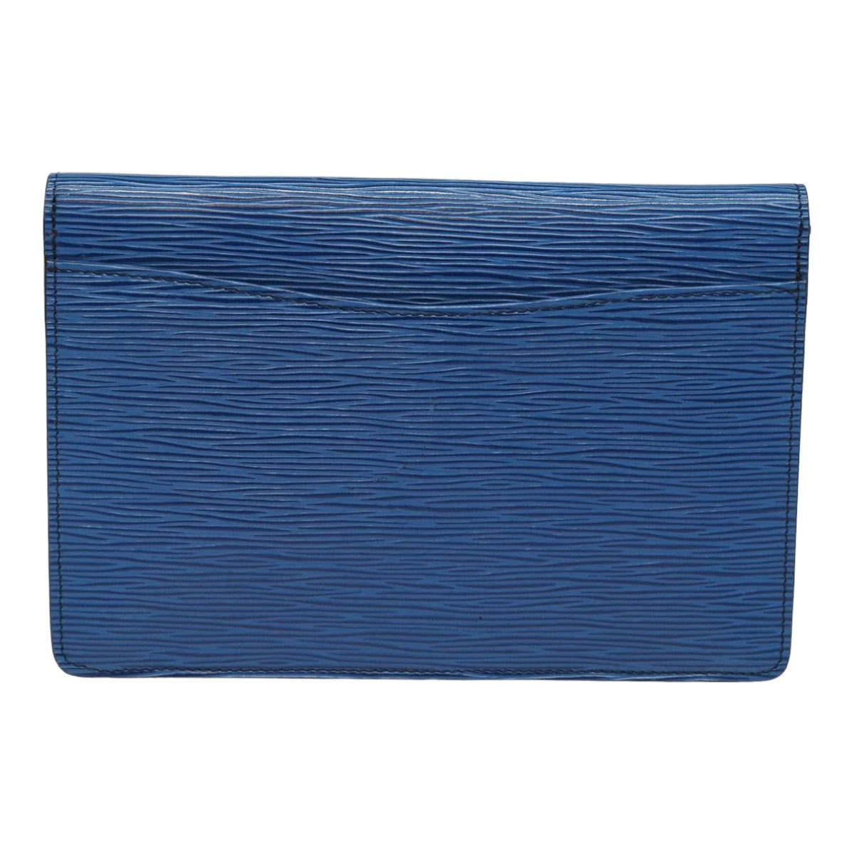 LOUIS VUITTON Epi Montaigne 23 Clutch Bag Blue M52665 LV Auth 82998 - 0