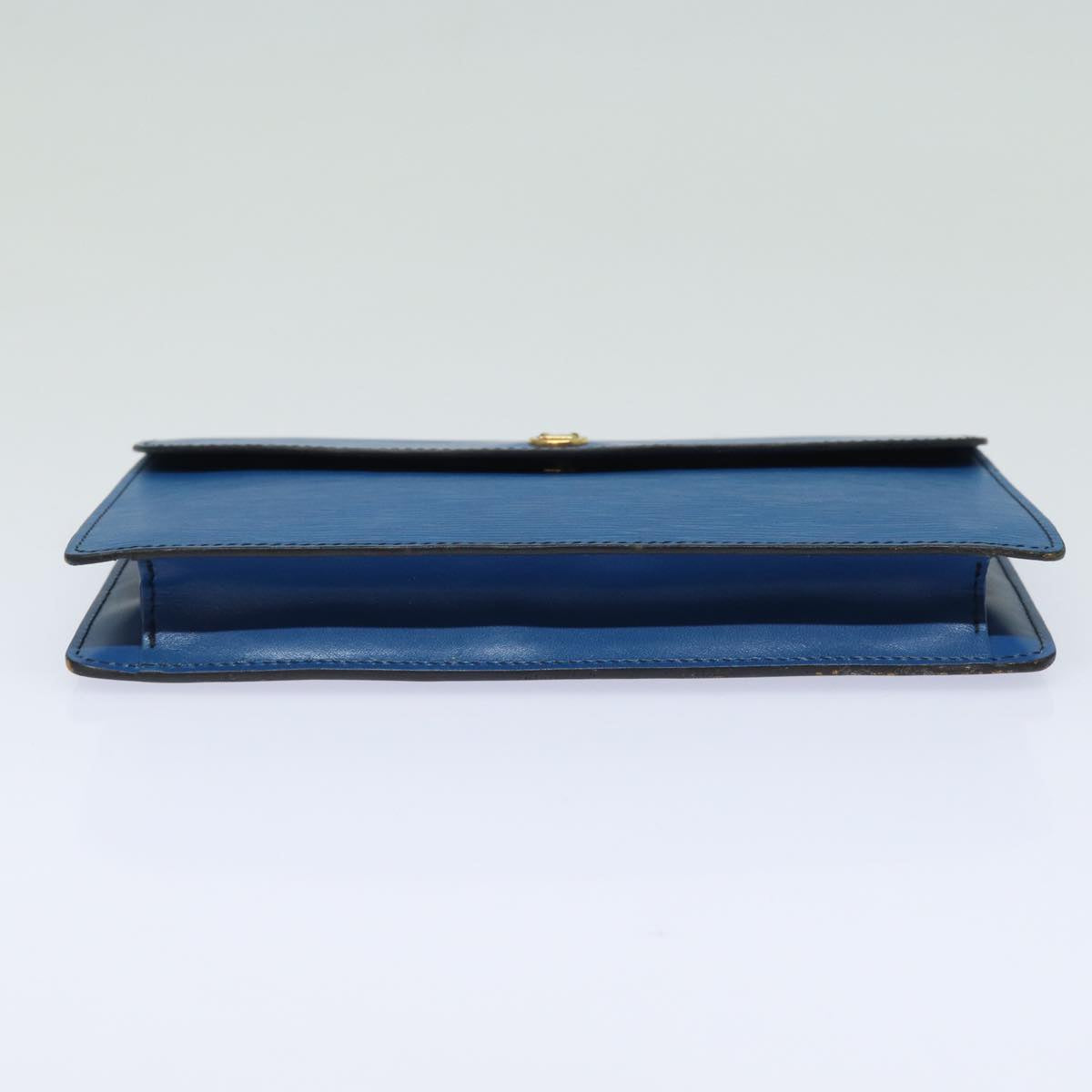 LOUIS VUITTON Epi Montaigne 23 Clutch Bag Blue M52665 LV Auth 82998