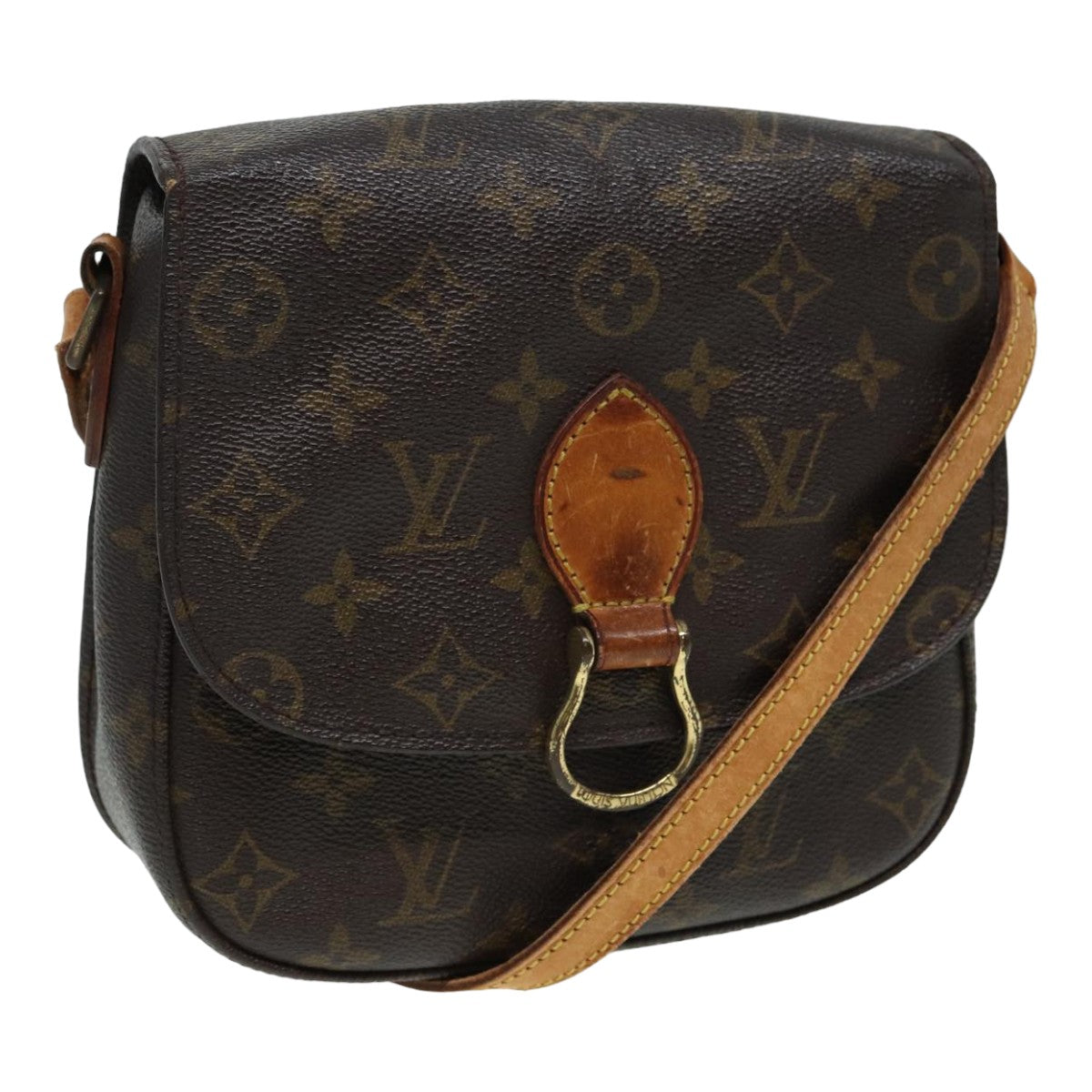 LOUIS VUITTON Monogram Saint Cloud MM Shoulder Bag M51243 LV Auth 83009