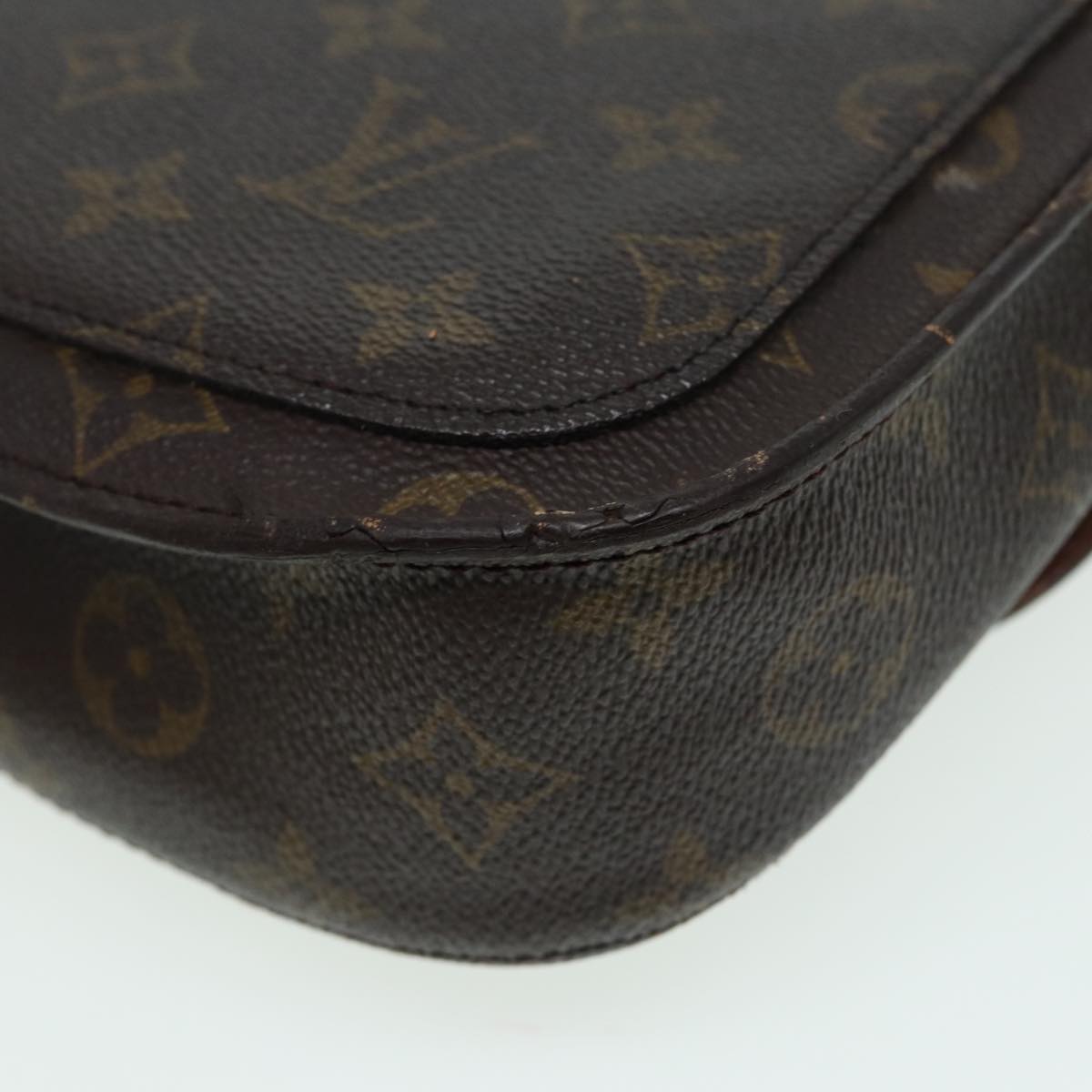 LOUIS VUITTON Monogram Saint Cloud MM Shoulder Bag M51243 LV Auth 83009