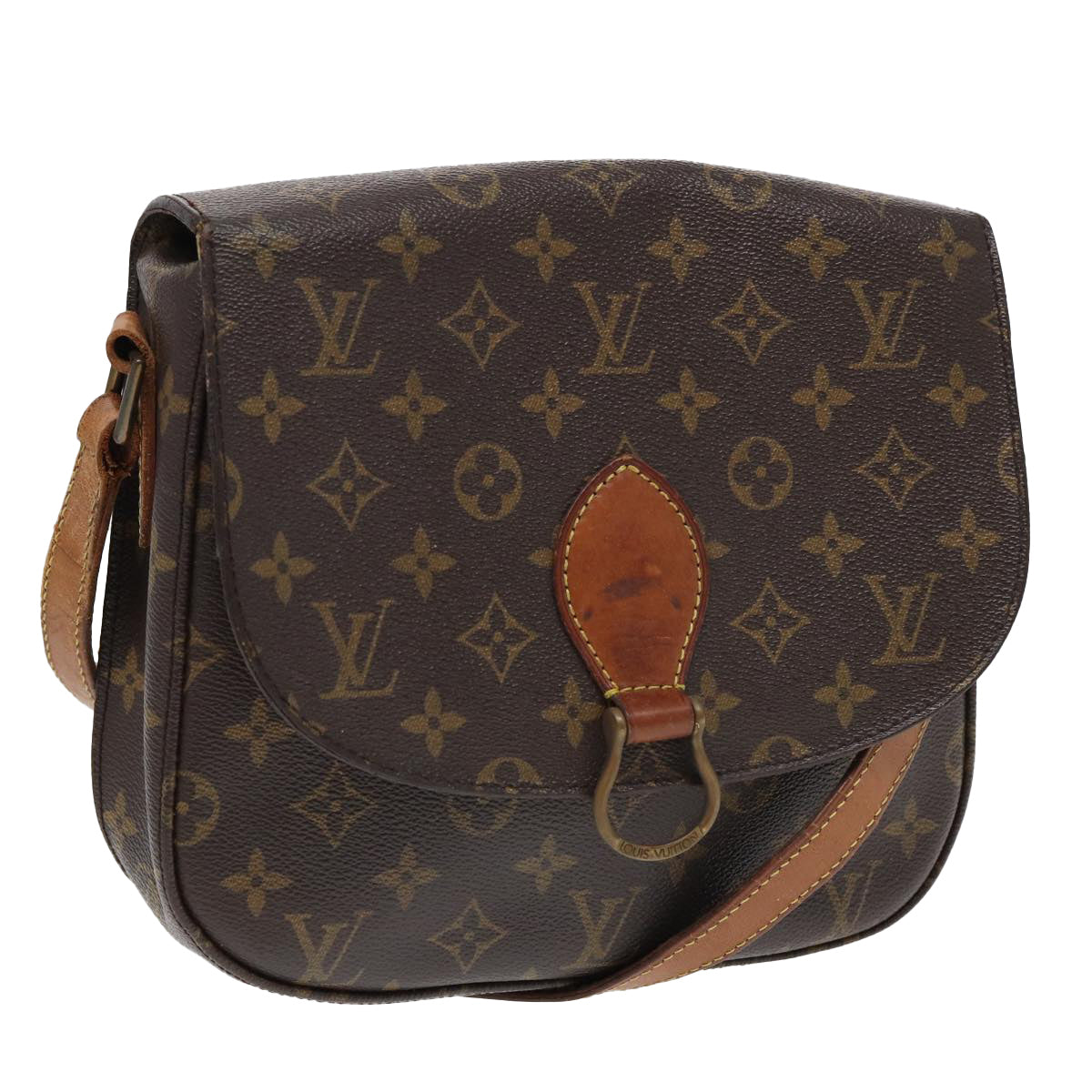 LOUIS VUITTON Monogram Saint Cloud GM Shoulder Bag M51242 LV Auth 83010