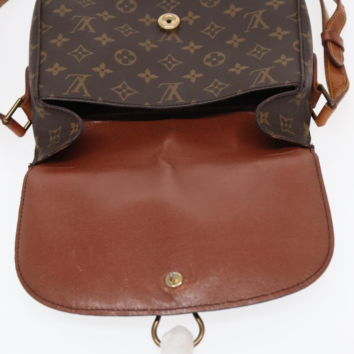 LOUIS VUITTON Monogram Saint Cloud GM Shoulder Bag M51242 LV Auth 83011