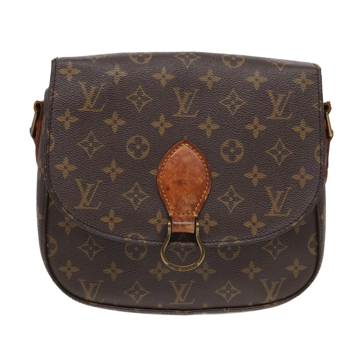 LOUIS VUITTON Monogram Saint Cloud GM Shoulder Bag M51242 LV Auth 83011