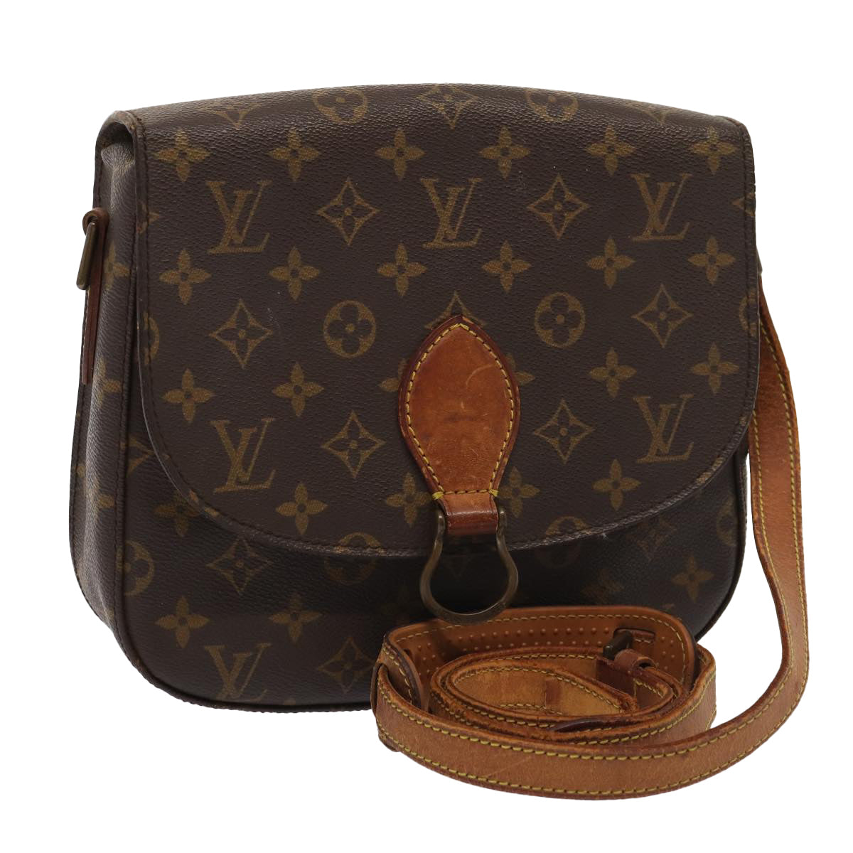 LOUIS VUITTON Monogram Saint Cloud GM Shoulder Bag M51242 LV Auth 83012