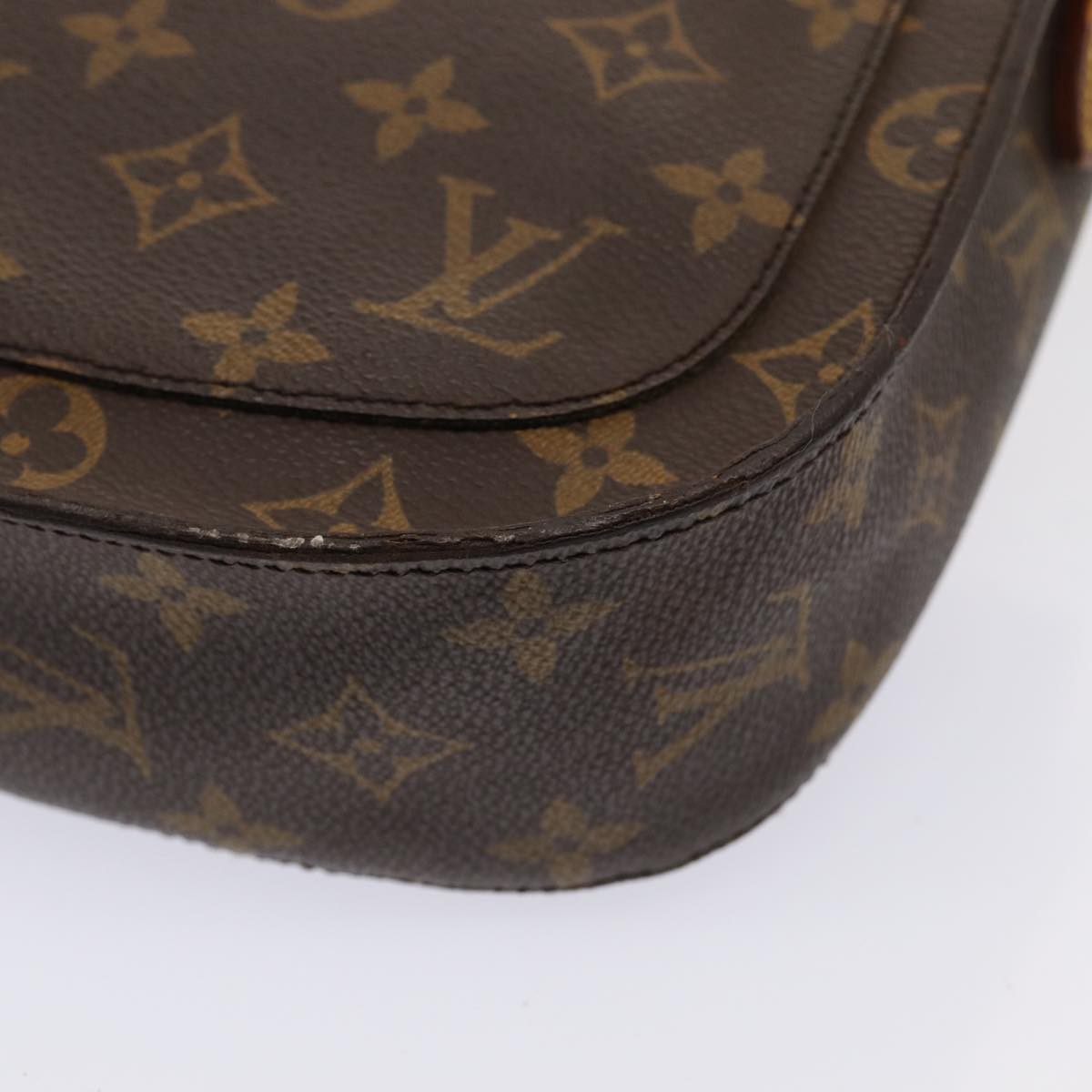 LOUIS VUITTON Monogram Saint Cloud GM Shoulder Bag M51242 LV Auth 83012