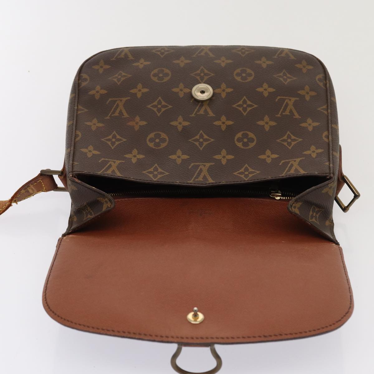 LOUIS VUITTON Monogram Saint Cloud GM Shoulder Bag M51242 LV Auth 83012