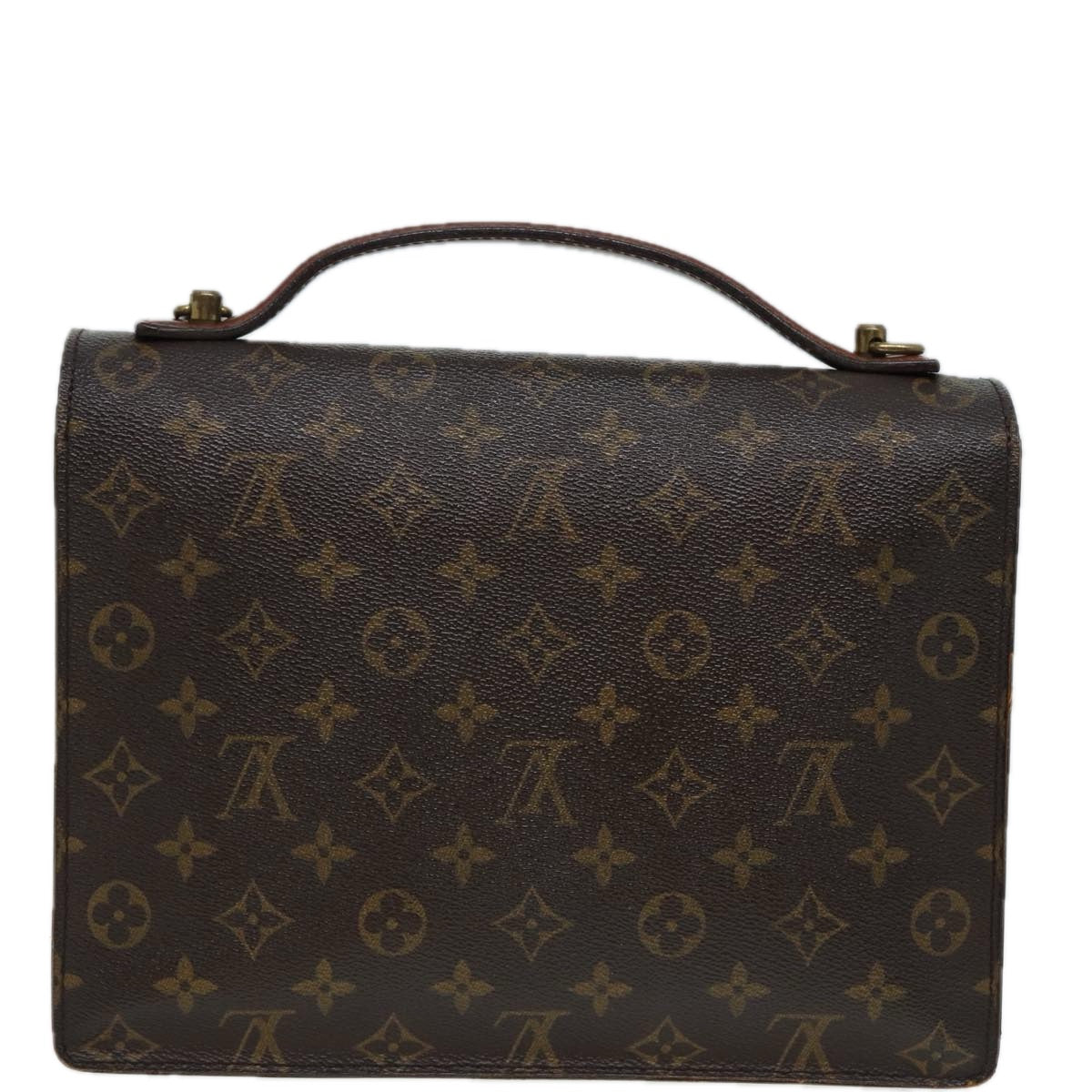 LOUIS VUITTON Monogram Monceau 28 Hand Bag 2way M51185 LV Auth 83013