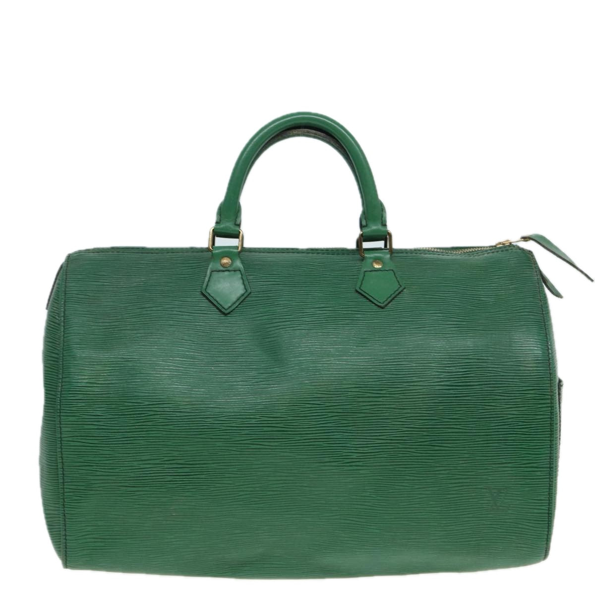 LOUIS VUITTON Epi Speedy 35 Hand Bag Borneo Green M42994 LV Auth 83023 - 0