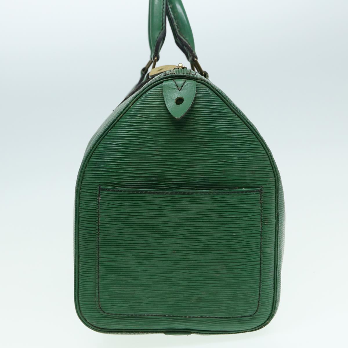 LOUIS VUITTON Epi Speedy 35 Hand Bag Borneo Green M42994 LV Auth 83023