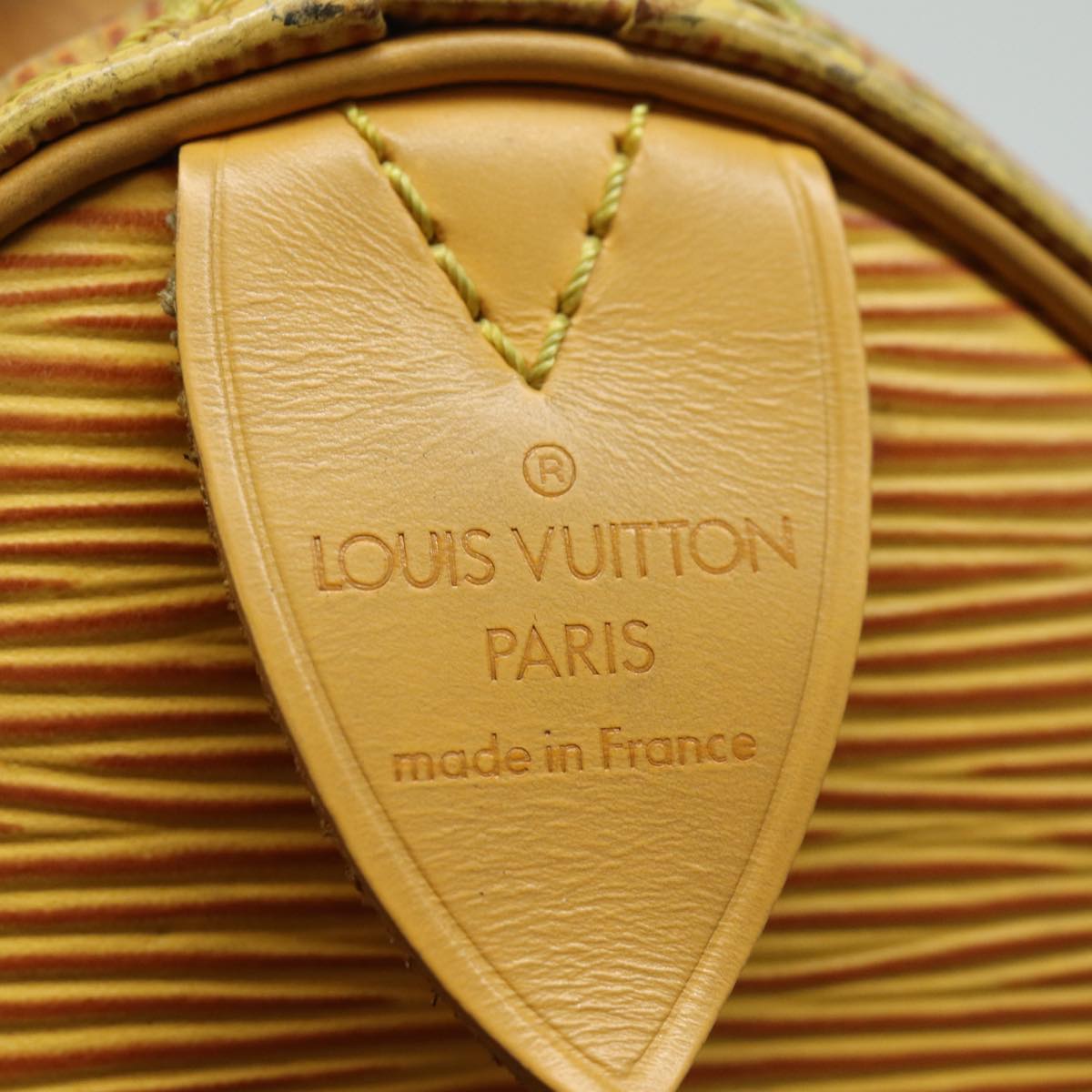 LOUIS VUITTON Epi Speedy 25 Hand Bag Tassili Yellow M43019 LV Auth 83026