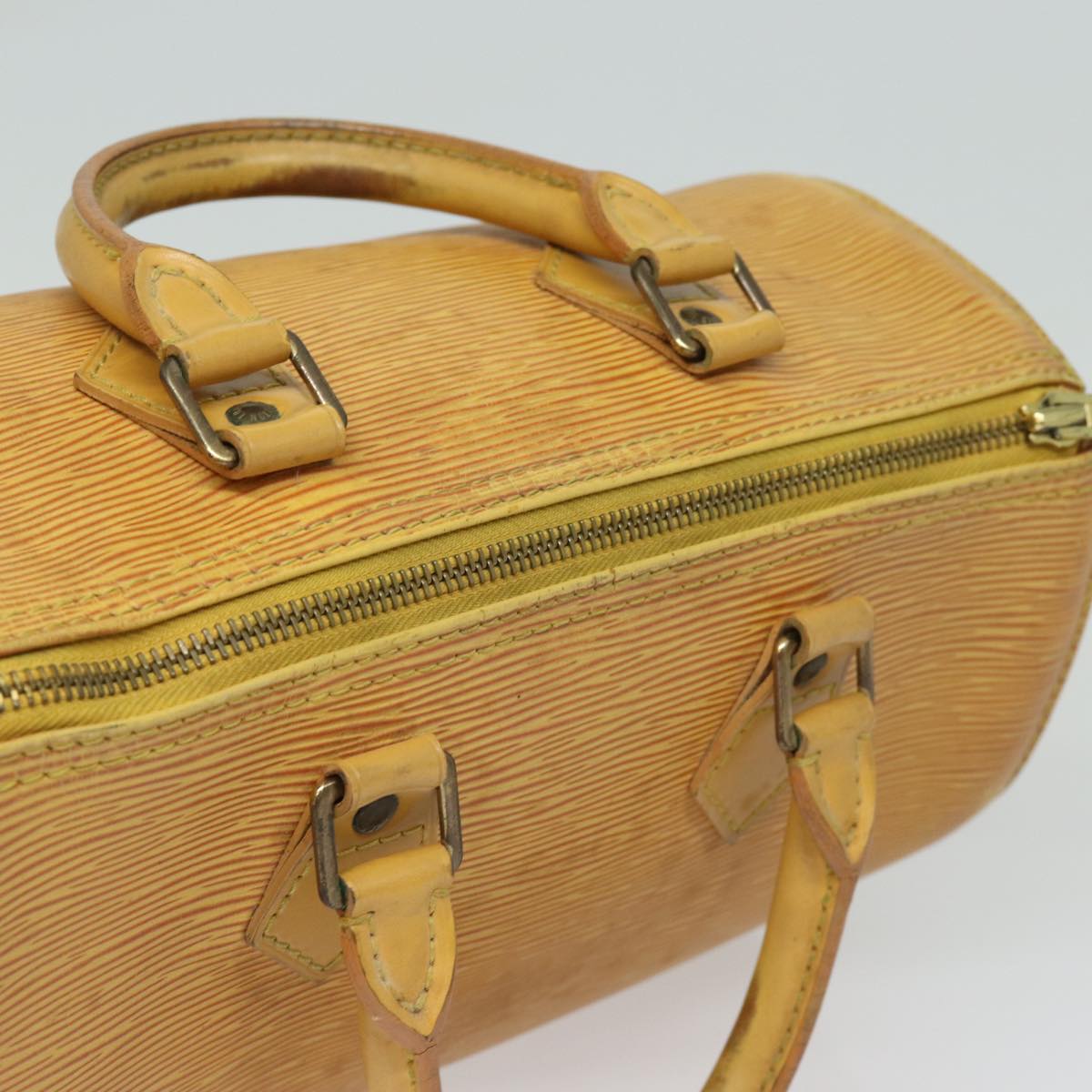 LOUIS VUITTON Epi Speedy 25 Hand Bag Tassili Yellow M43019 LV Auth 83026