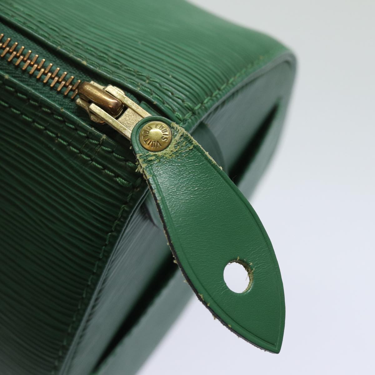 LOUIS VUITTON Epi Speedy 25 Hand Bag Borneo Green M43014 LV Auth 83027