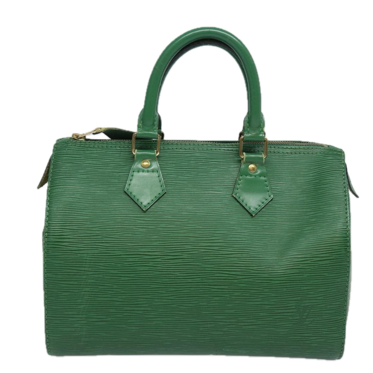 LOUIS VUITTON Epi Speedy 25 Hand Bag Borneo Green M43014 LV Auth 83027