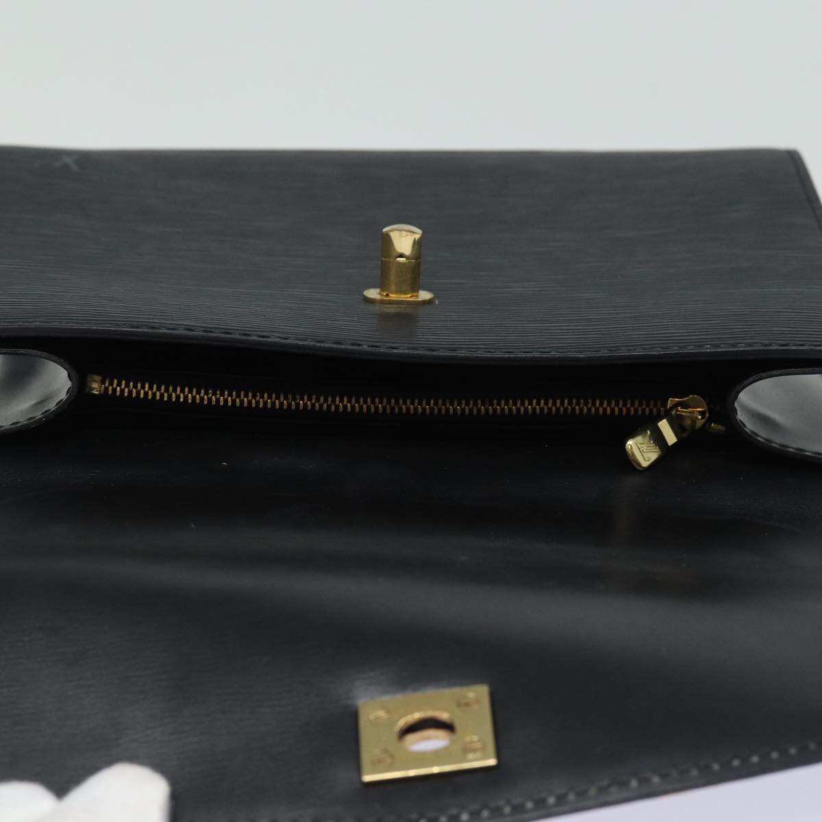 LOUIS VUITTON Epi Malesherbes Hand Bag Black M52372 LV Auth 83032