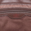 LOUIS VUITTON Epi Sac Plat Handtas Mokka Bruin M5908D LV Auth 83038-10