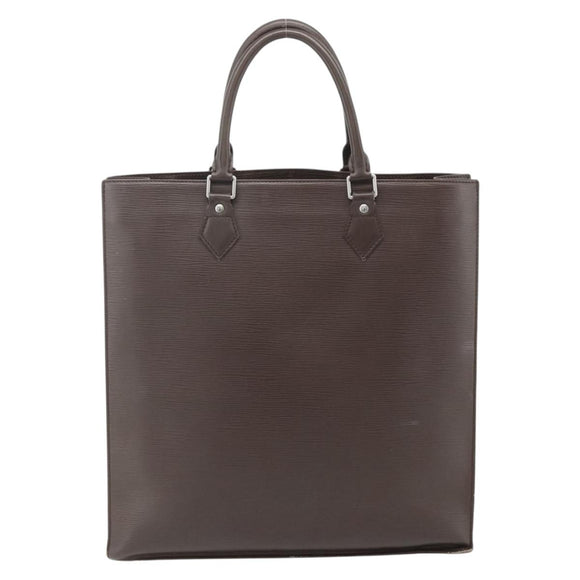 LOUIS VUITTON Epi Sac Plat Handtas Mokka Bruin M5908D LV Auth 83038