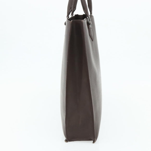 LOUIS VUITTON Epi Sac Plat Handtas Mokka Bruin M5908D LV Auth 83038
